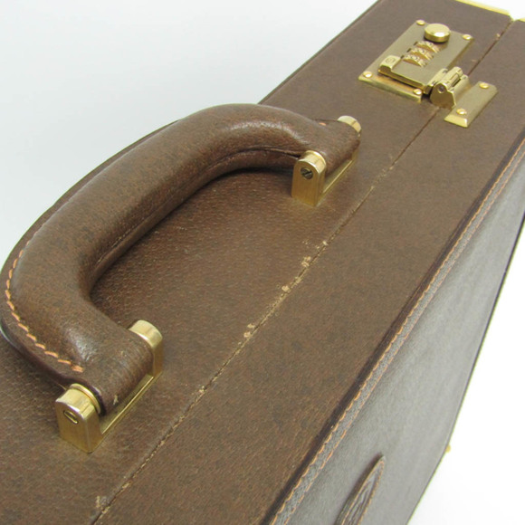 Gucci Interlocking G 016 20 0491 Men,Women Leather Attaché Case,Handbag Brown - Picture 9 of 16